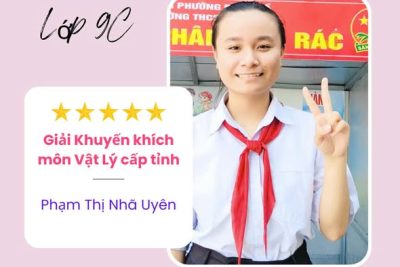 VINH DANH HỌC SINH ĐẠT GIẢI  HỘI THI HSG9 CẤP TỈNH
